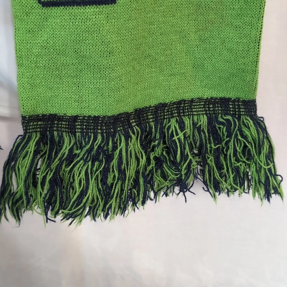 NFL Seattle Seahawks Navy Green Jimmy Graham Fringe Scarf